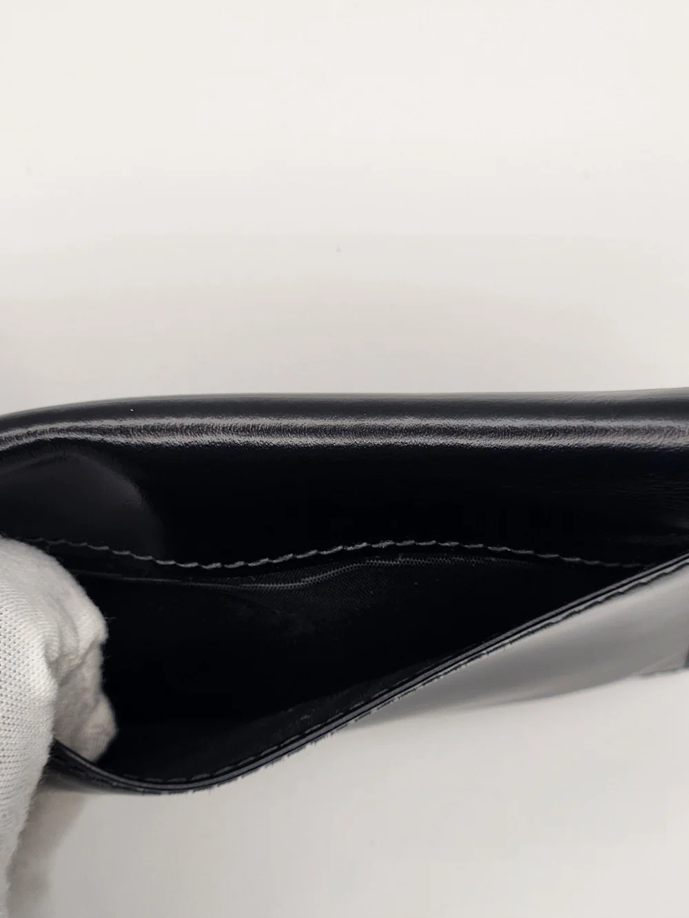 Dolce & Gabbana Black Leather Bifold Card Holder Wallet